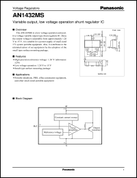 datasheet for AN1432MS by Panasonic - Semiconductor Company of Matsushita Electronics Corporation