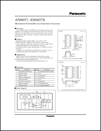 datasheet for AN6657 by Panasonic - Semiconductor Company of Matsushita Electronics Corporation