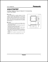 datasheet for AN6472NFBP by Panasonic - Semiconductor Company of Matsushita Electronics Corporation