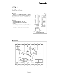 datasheet for AN6152 by Panasonic - Semiconductor Company of Matsushita Electronics Corporation