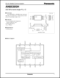 datasheet for AN8539SH by Panasonic - Semiconductor Company of Matsushita Electronics Corporation