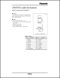 datasheet for AN6107SA by Panasonic - Semiconductor Company of Matsushita Electronics Corporation