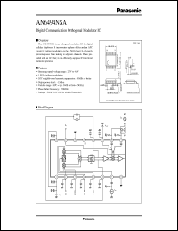 datasheet for AN6494NSA by Panasonic - Semiconductor Company of Matsushita Electronics Corporation