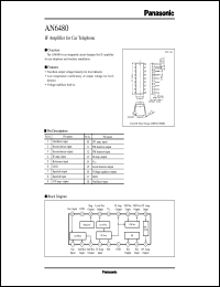 datasheet for AN6480 by Panasonic - Semiconductor Company of Matsushita Electronics Corporation
