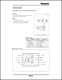datasheet for AN6454SH by Panasonic - Semiconductor Company of Matsushita Electronics Corporation