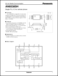 datasheet for AN8538SH by Panasonic - Semiconductor Company of Matsushita Electronics Corporation
