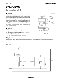 datasheet for DN8798MS by Panasonic - Semiconductor Company of Matsushita Electronics Corporation