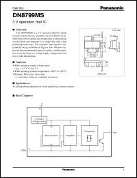 datasheet for DN8799MS by Panasonic - Semiconductor Company of Matsushita Electronics Corporation
