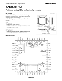 datasheet for AN7090FHQ by Panasonic - Semiconductor Company of Matsushita Electronics Corporation