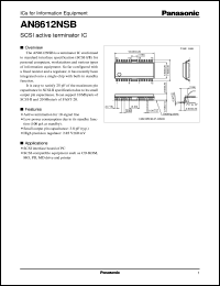 datasheet for AN8612NSB by Panasonic - Semiconductor Company of Matsushita Electronics Corporation