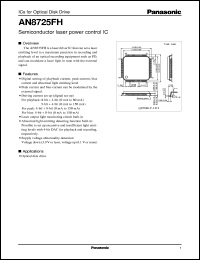datasheet for AN8725FH by Panasonic - Semiconductor Company of Matsushita Electronics Corporation