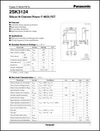 datasheet for 2SK3124 by Panasonic - Semiconductor Company of Matsushita Electronics Corporation