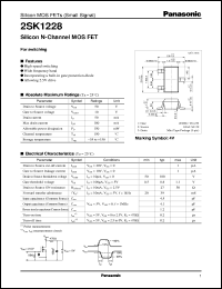 datasheet for 2SK1228 by Panasonic - Semiconductor Company of Matsushita Electronics Corporation