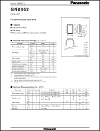 datasheet for GN08062 by Panasonic - Semiconductor Company of Matsushita Electronics Corporation