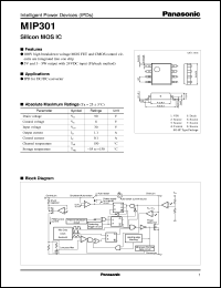 datasheet for MIP301 by Panasonic - Semiconductor Company of Matsushita Electronics Corporation