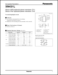 datasheet for XN0431L by Panasonic - Semiconductor Company of Matsushita Electronics Corporation