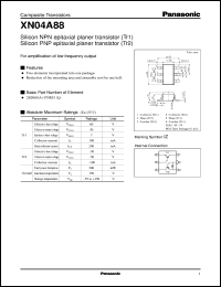 datasheet for XN04A88 by Panasonic - Semiconductor Company of Matsushita Electronics Corporation
