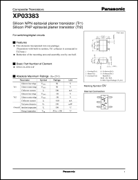 datasheet for XP03383 by Panasonic - Semiconductor Company of Matsushita Electronics Corporation