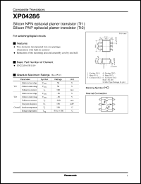 datasheet for XP04286 by Panasonic - Semiconductor Company of Matsushita Electronics Corporation