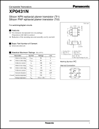 datasheet for XP0431N by Panasonic - Semiconductor Company of Matsushita Electronics Corporation