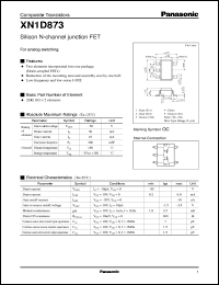 datasheet for XN0D873 by Panasonic - Semiconductor Company of Matsushita Electronics Corporation