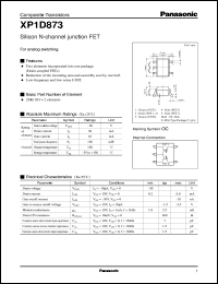 datasheet for XP0D873 by Panasonic - Semiconductor Company of Matsushita Electronics Corporation