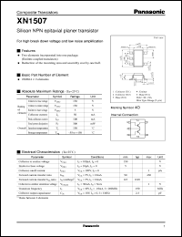 datasheet for XN01507 by Panasonic - Semiconductor Company of Matsushita Electronics Corporation