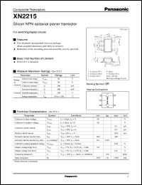 datasheet for XN02215 by Panasonic - Semiconductor Company of Matsushita Electronics Corporation