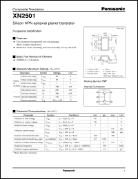 datasheet for XN02501 by Panasonic - Semiconductor Company of Matsushita Electronics Corporation