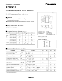 datasheet for XN02531 by Panasonic - Semiconductor Company of Matsushita Electronics Corporation