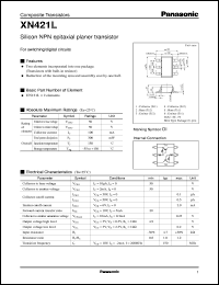 datasheet for XN0421L by Panasonic - Semiconductor Company of Matsushita Electronics Corporation