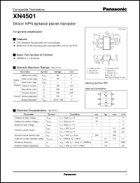 datasheet for XN04501 by Panasonic - Semiconductor Company of Matsushita Electronics Corporation