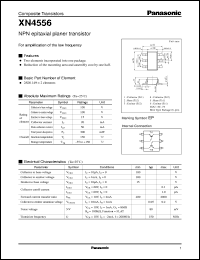 datasheet for XN04556 by Panasonic - Semiconductor Company of Matsushita Electronics Corporation