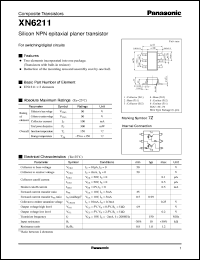 datasheet for XN06211 by Panasonic - Semiconductor Company of Matsushita Electronics Corporation