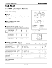 datasheet for XN0A554 by Panasonic - Semiconductor Company of Matsushita Electronics Corporation