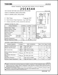 datasheet for 2SC4544 by Toshiba