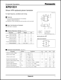 datasheet for XP01531 by Panasonic - Semiconductor Company of Matsushita Electronics Corporation