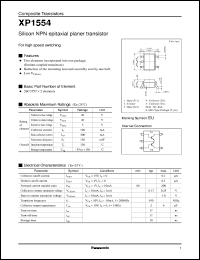 datasheet for XP01554 by Panasonic - Semiconductor Company of Matsushita Electronics Corporation