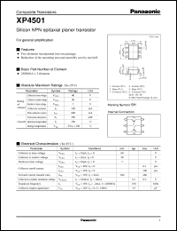 datasheet for XP04501 by Panasonic - Semiconductor Company of Matsushita Electronics Corporation