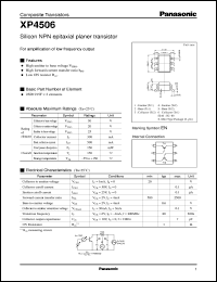 datasheet for XP04506 by Panasonic - Semiconductor Company of Matsushita Electronics Corporation