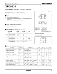 datasheet for XP05531 by Panasonic - Semiconductor Company of Matsushita Electronics Corporation