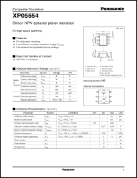 datasheet for XP05554 by Panasonic - Semiconductor Company of Matsushita Electronics Corporation