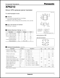 datasheet for XP06210 by Panasonic - Semiconductor Company of Matsushita Electronics Corporation