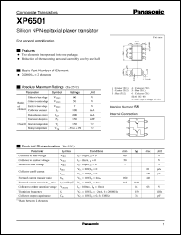 datasheet for XP06501 by Panasonic - Semiconductor Company of Matsushita Electronics Corporation