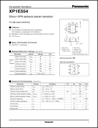 datasheet for XP0E554 by Panasonic - Semiconductor Company of Matsushita Electronics Corporation