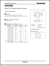 datasheet for XN04482 by Panasonic - Semiconductor Company of Matsushita Electronics Corporation