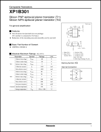 datasheet for XP0B301 by Panasonic - Semiconductor Company of Matsushita Electronics Corporation