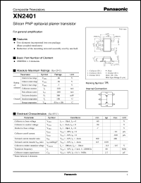 datasheet for XN02401 by Panasonic - Semiconductor Company of Matsushita Electronics Corporation