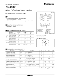 datasheet for XN04130 by Panasonic - Semiconductor Company of Matsushita Electronics Corporation