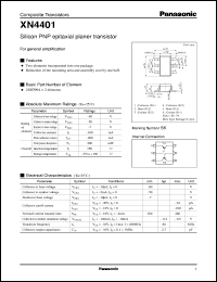 datasheet for XN04401 by Panasonic - Semiconductor Company of Matsushita Electronics Corporation